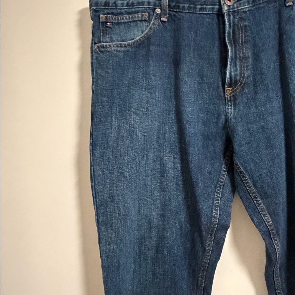 Tommy Hilfiger Men's Dark Blue Straight Jeans - Picture 7 of 16